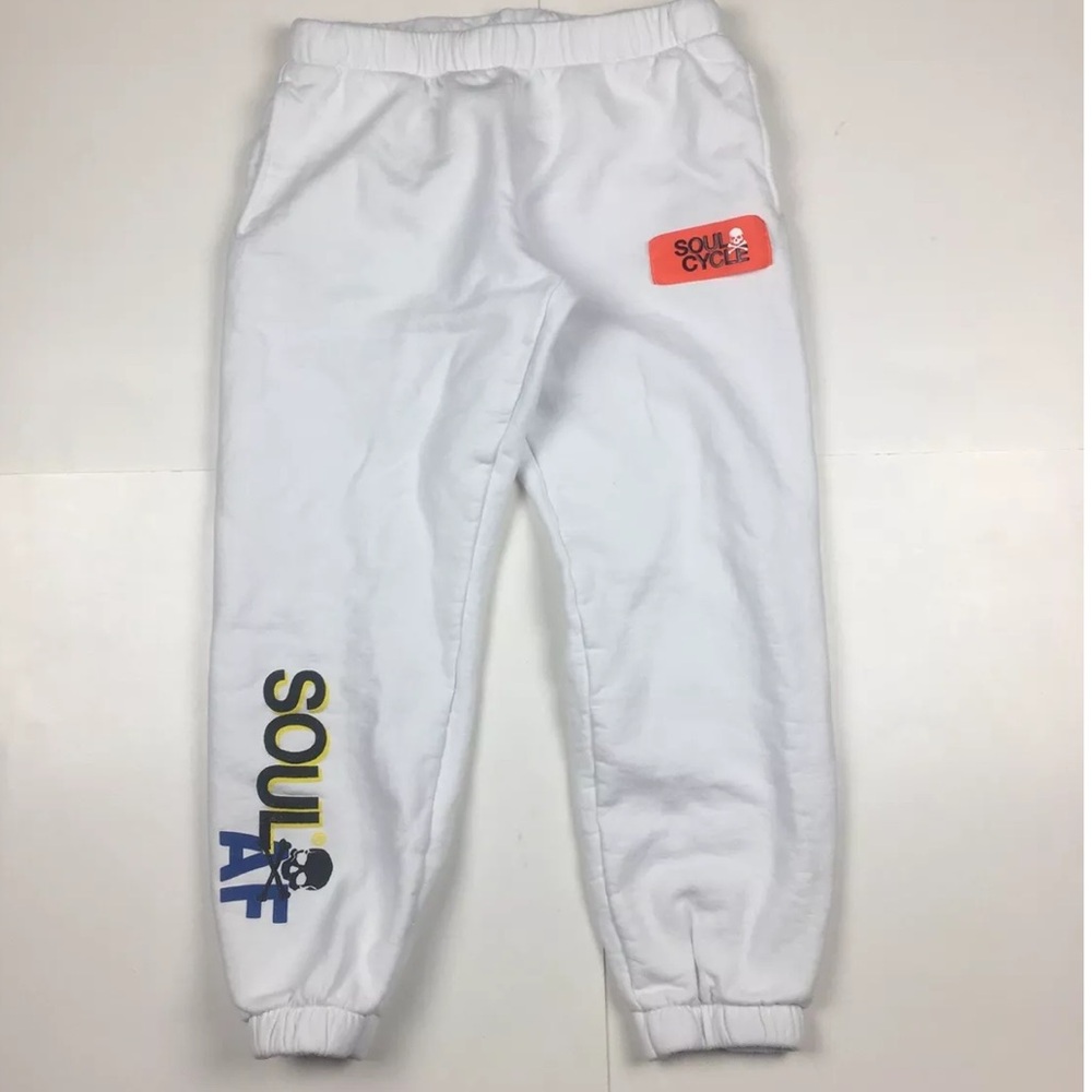Soul Cycle SoulAF sweatpants white